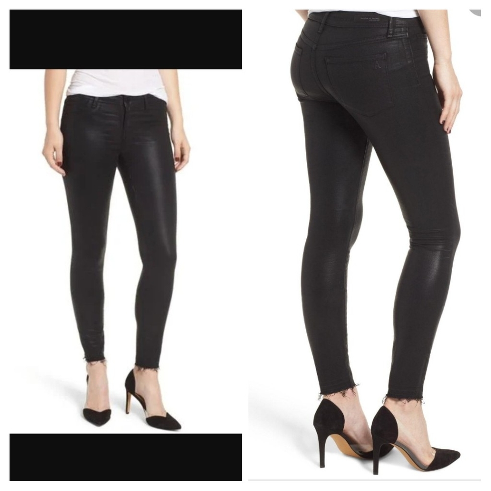 Women's Articles of Society Topeka Black Sarah Coated Skinny Stretch Jean Size 3